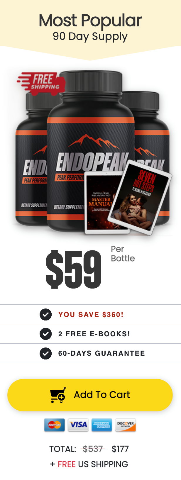 EndoPeak - 3 Bottles
